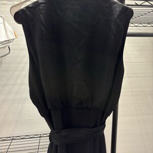 Veronica Beard Black Tie Front Sheath Cocktail Dress